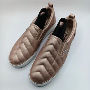Mudd Women's Quilted Slip-On Poppy Sneakers Rose Gold‎ Size 8 Casual Comfort